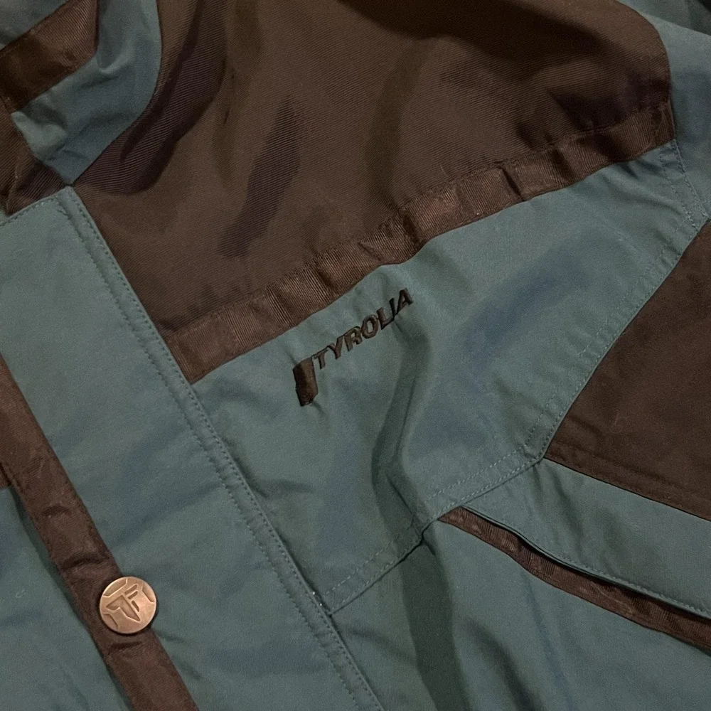Vintage Tyrolia Ski Suit Mens M Blue Colorblock One Piece Belted Snow Ski